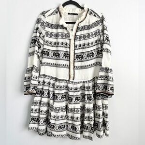 Devotion Twins Size S • Dimitri Elephant Embroidered Dress.